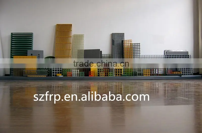 Walkway floor FRP grating