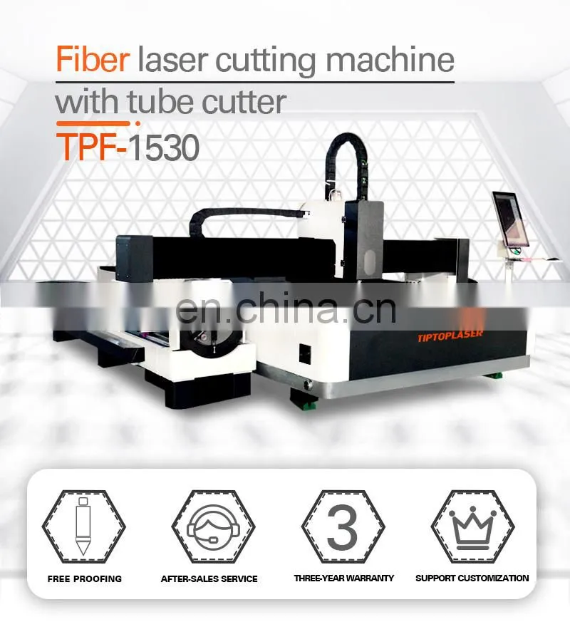 Multifunctional plate and tube CNC Fiber Laser Cutting Machine 1000W