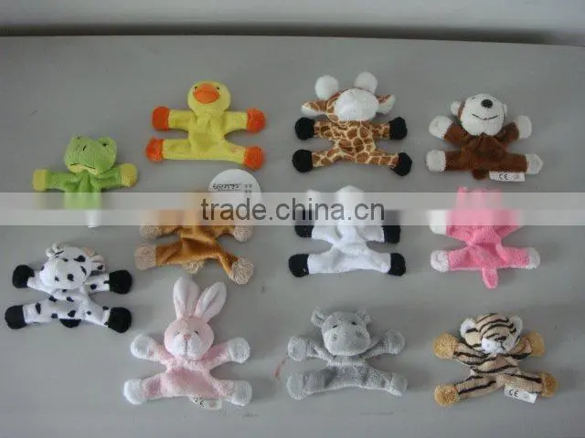 4.3inch lovely animals plush fridge magnet toys