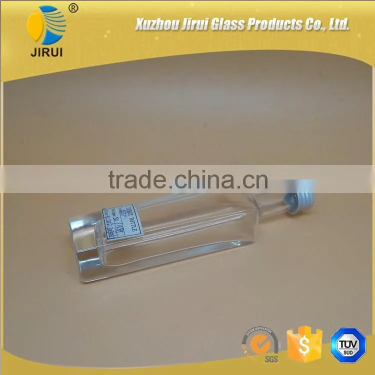 50ml cear square glass liquor bottles