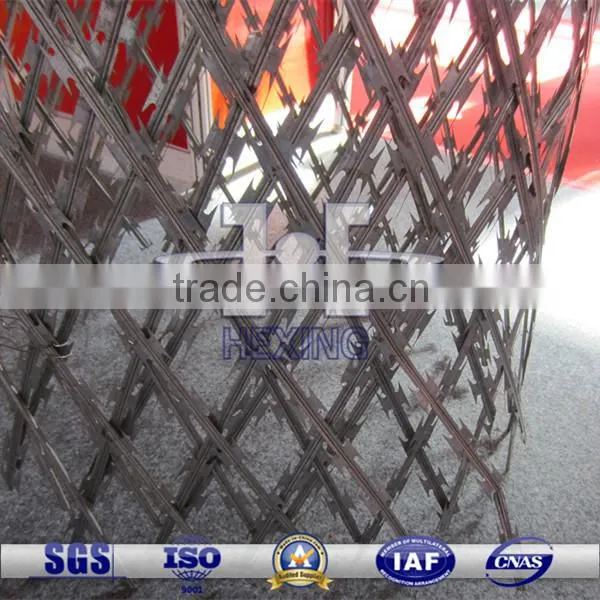 bto-22 hot dip galvanized welded razor wire mesh fence