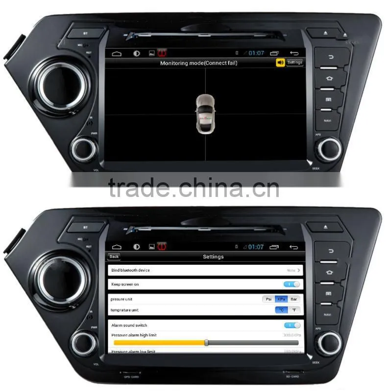 Car Factory 1024*600 screen Auto radio for Kia K2 RIO GPS 3G WIFI Android 4.2.2 CAR DVD GPS 3G WIFI FOR KIA K2 RIO 2011-2012