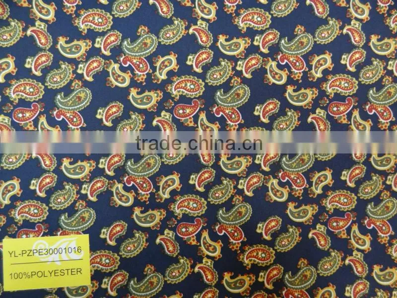 300T 100% Polyester Pongee Stripe Printed Fabric