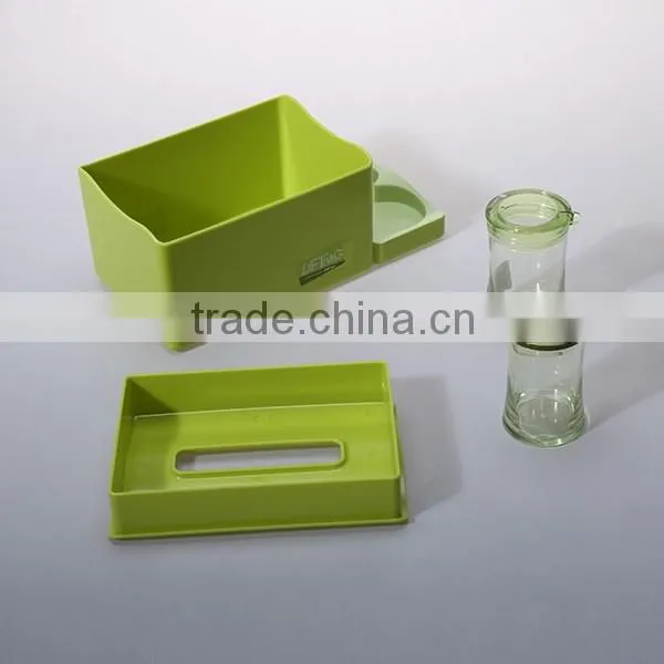 Resturant suitable napkin dispenser set with cruet
