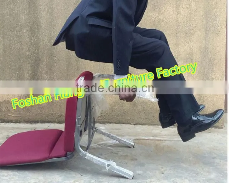 cheap modern stackable church chairs in red on sale made in China