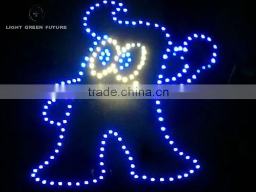glass embedded LED light