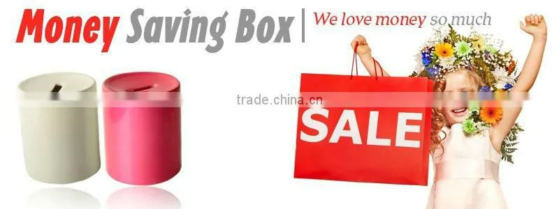 Sublimation Money Saving Box,White/Golden/Pink Sublimation Money Saving Box