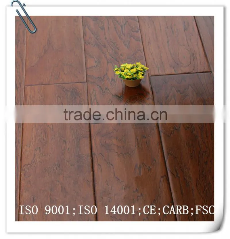Handscraped Walnut Multilayer Engineered Wood Flooring 7-layer