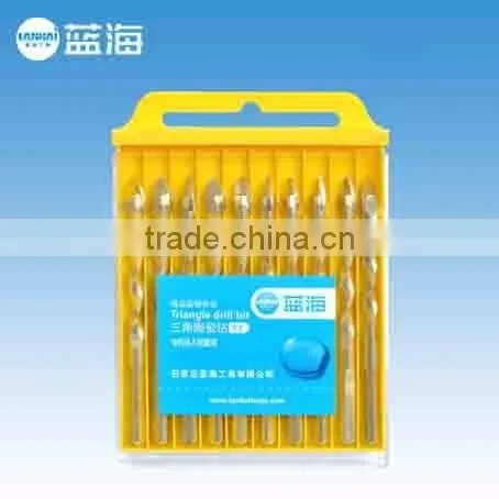 Twist Helically corrugated triangular drill Bit Ceramic Tools for Ceramic Tile Marble