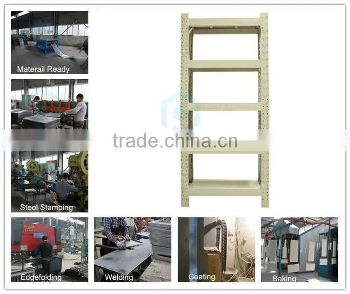 Easy Assembly Archive Steel Storage Shelving 5 MDF Stockroom Shelf