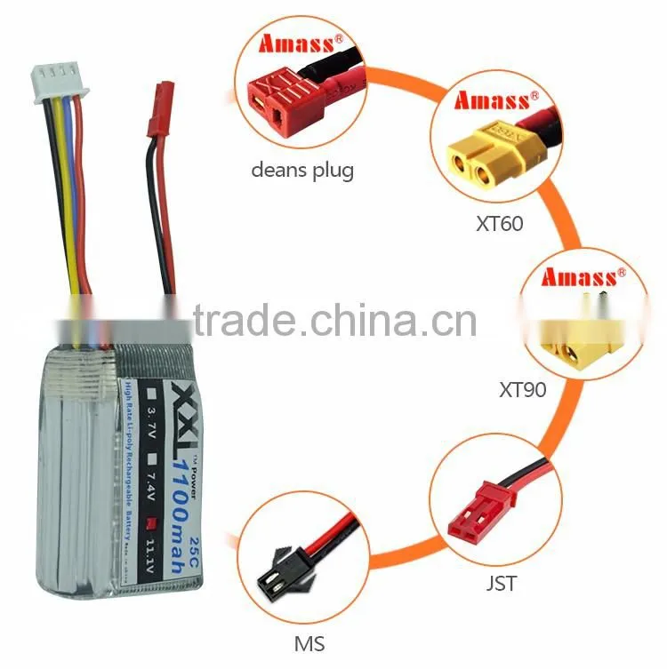 XXL Lipo Battery 1100mah 11.1V for airsoft /gun/RC model/hobby