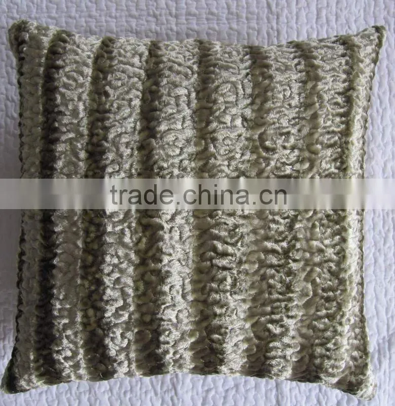 silk velvet embroidery Cushion