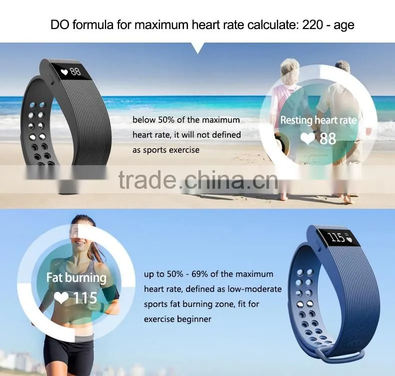 2016 New Products ID105 OLED display smart wristband pedometers/Smart bluetooth bracelet/smart wristband