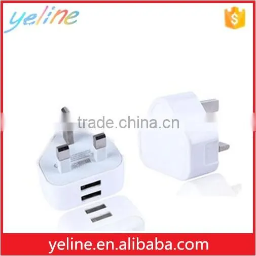 White flat triangle wall adapters for GALAXY S6 edge/S7/S7 edge