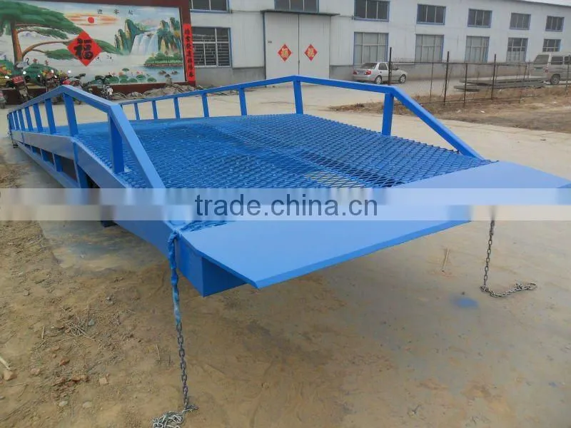 8T Mobile hydraulic yard ramp/loading dock ramp leveler