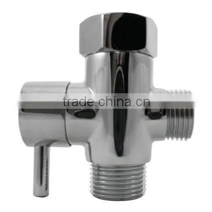 American Standard Chrome T-adapter with Shut-off Valve