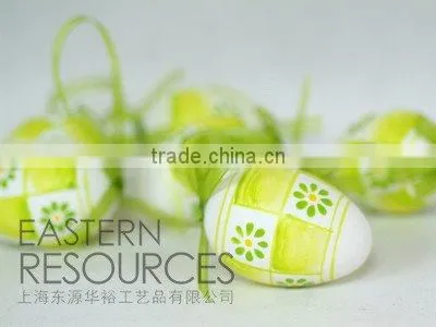 Set of 6, Plastic Easter Eggs - Easter Decoration