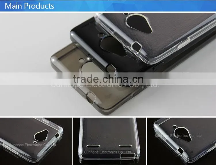 wholesale smooth clear soft tpu mobile phone case for ZTE Blade L3 PLUS skin