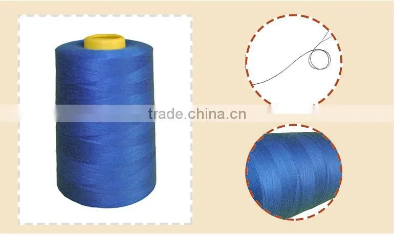 Blue polyester serger sewing thread for quilting