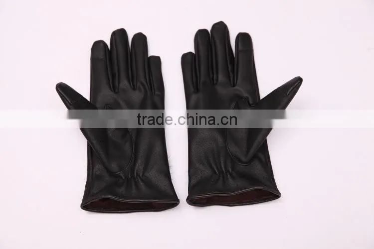 New Fashion Women Girls Winter Soft Leather Mitten Gloves Warm Driving Gloves ,Touch screen Gloves