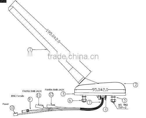AM/FM/GPS/STARS Car Antenna