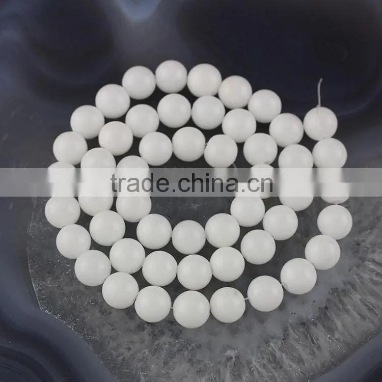 YJ1124 -3 Wholesale Orange Natural dyed jade stone bead strand