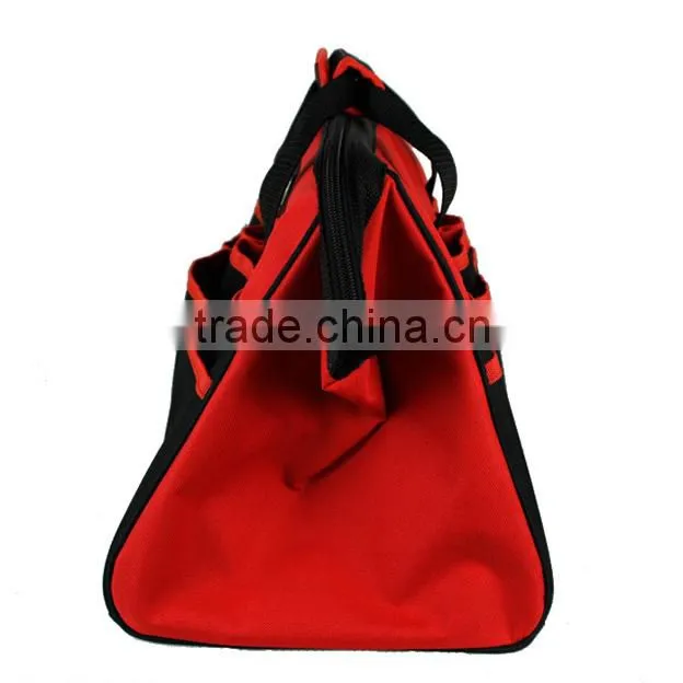 sturable 600D electrician tool bag red and black