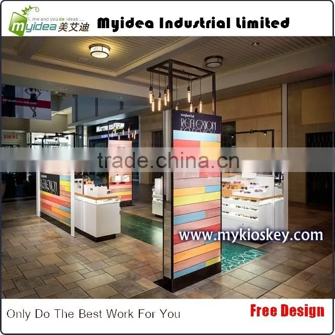 Best selling fashionable sunglass display kiosk and sunglass display stand