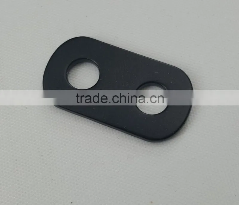metal cord end in black matt color for handbag