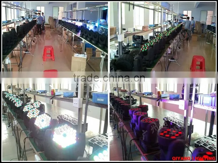 QY-3109 7pcs 10W RGBW 4 IN 1 led beam moving head