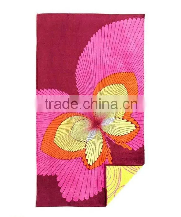 100% cotton cheap wholesale double size beach towel