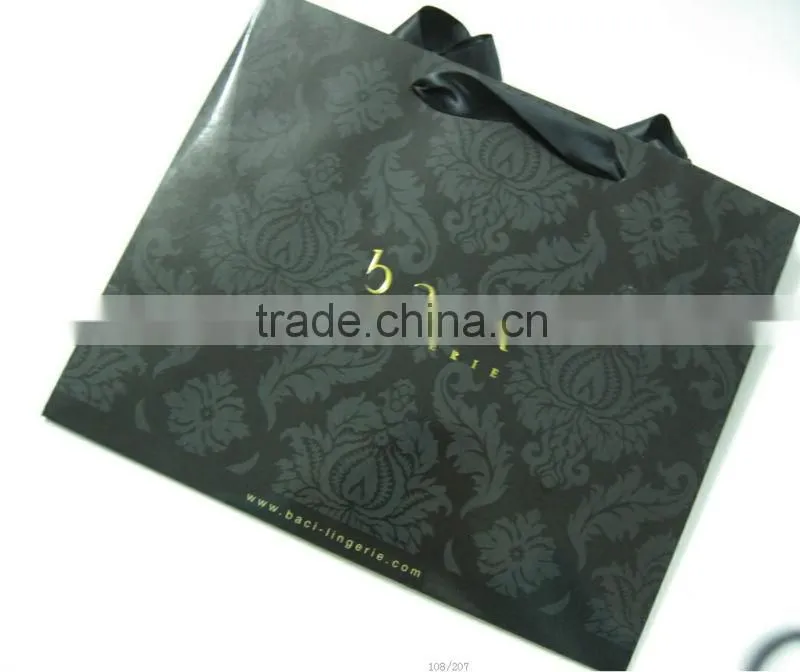 China professional custom printed shopping gift paper bag