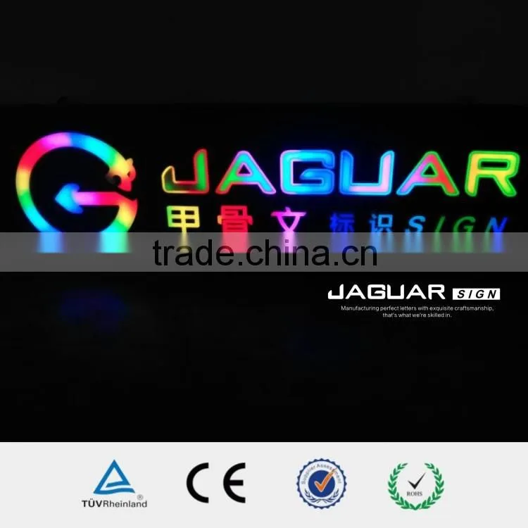 programmable multicolor portable led changing color signage diaplay