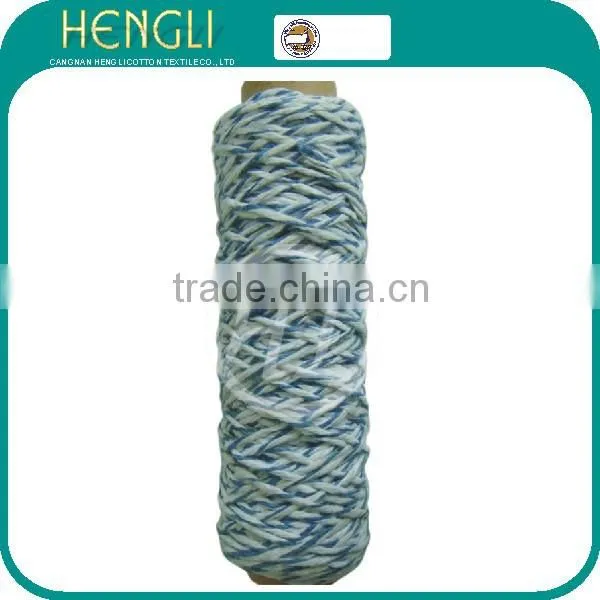 double color dyed cotton/rayon/acrylic yarn for mops