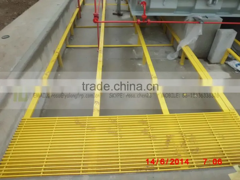 Various specification fiber reinforced grating, high strengh and anti corrosion fiber reinforced plastic floor grating