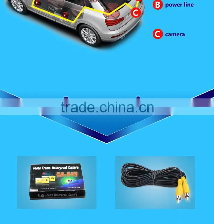Hot sale factory price car license plate no blind angle camera for Middle East