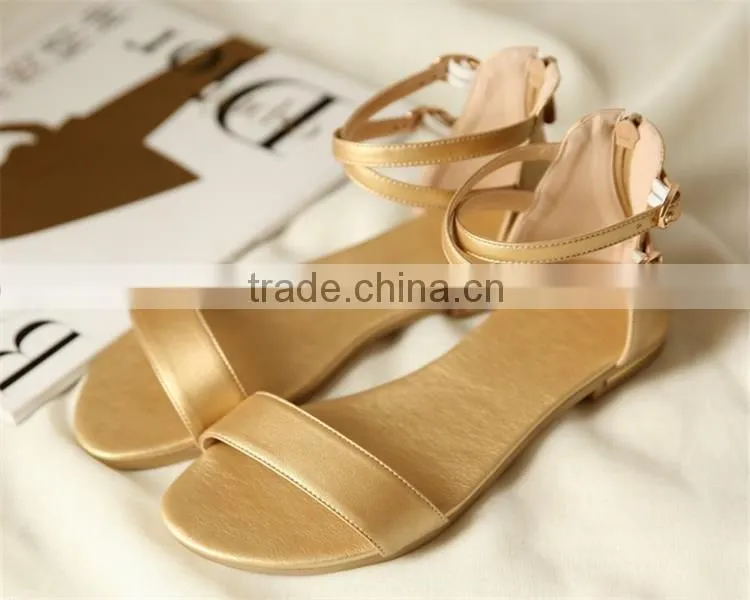 Hot selling sandals flat flat sandals for girls with low price XT-DA0751