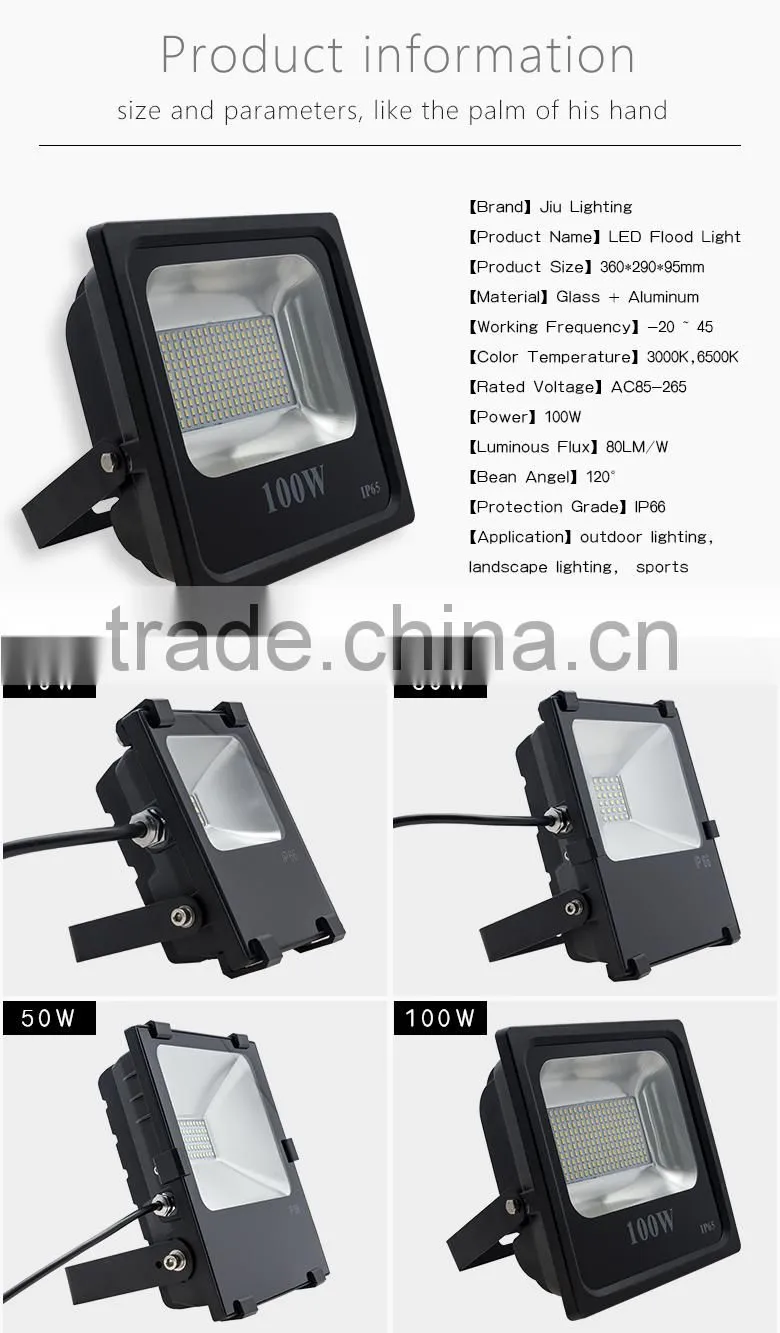 100W IP66 SMD led light outdoor led flood light