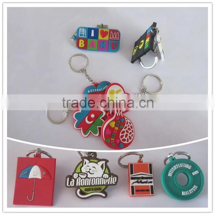 Promotional Flower Shape PVC Keychain