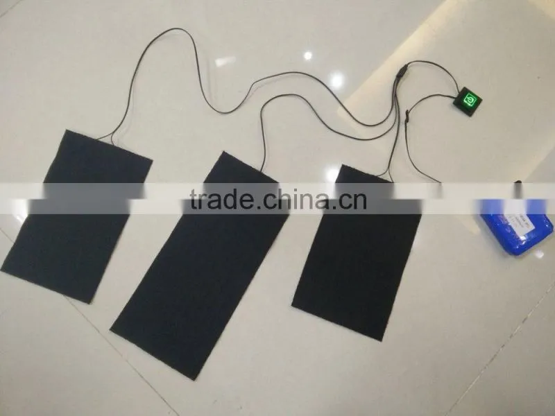 7.4V battery powered electric heating element for clothes