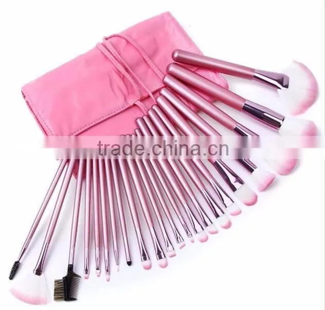Professional 22pcs Superior Soft Cosmetic Makeup Brush Set + Pouch Bag Case Makeup Sets