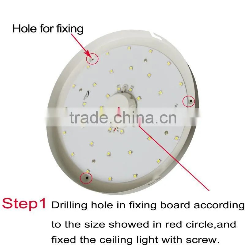 12W High power LED Ceiling Light with remote control 2015 newest surface mounted