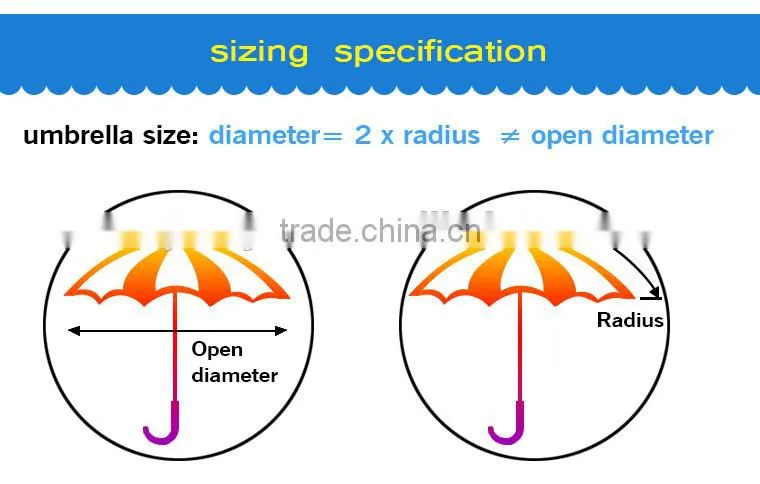 red color good print cheap promotional umbrellas