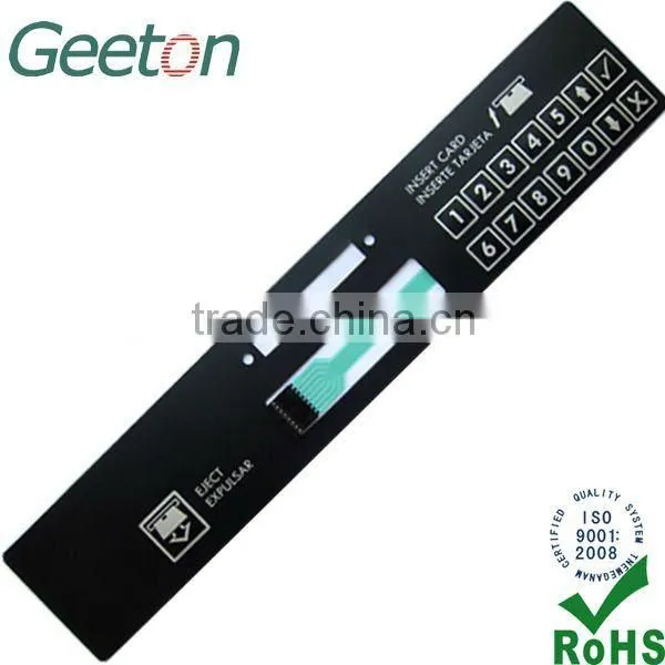 Metal Dome Membrane Switch Panel With LED