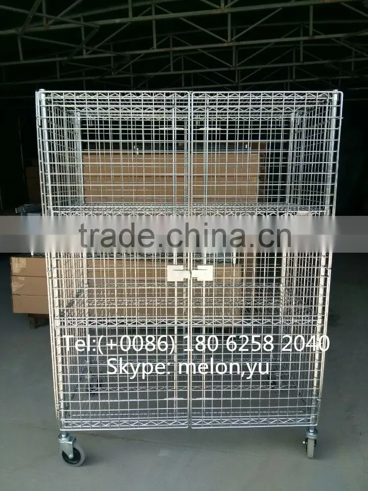 Factory Direct Sales Chrome/Stainless Steel Security Cage/Wire Shelving Cage