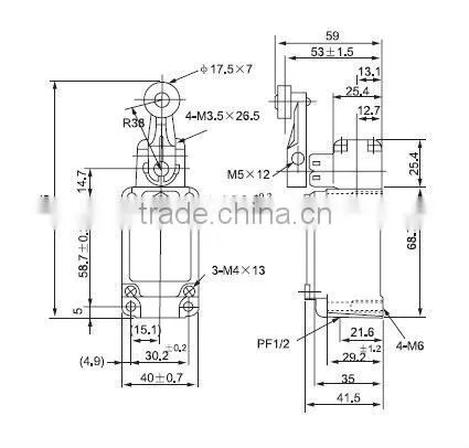 Limit switches for 482 Deg F applications