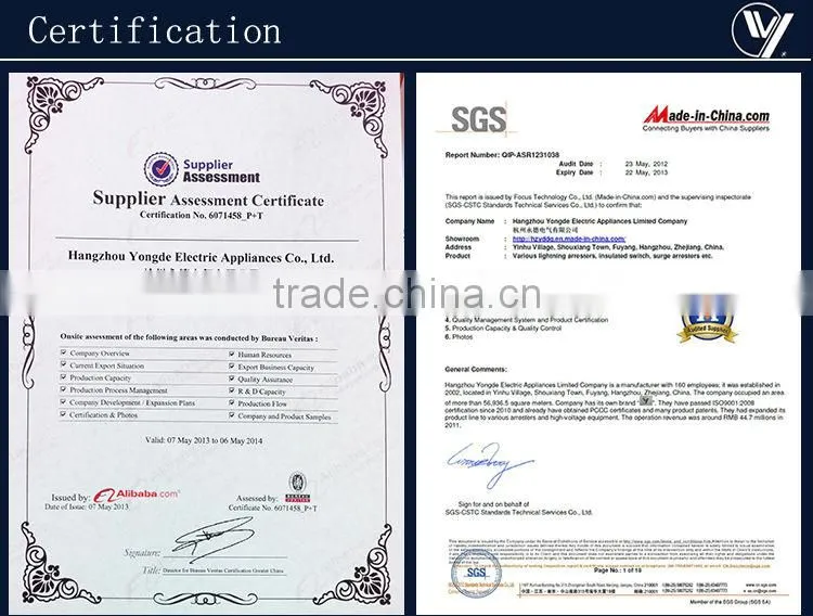 China professional manufactory Surge Arresters/Polymeric Lighting Arrester