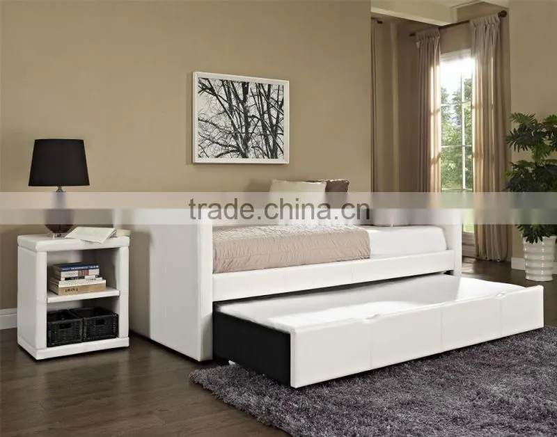Lindsey Twin Upholstered Daybed with Trundle / american daybed with night stand AS-B16