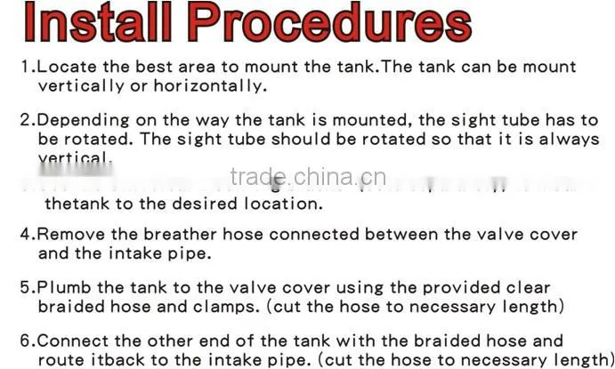 High Performance Universal Oil Catch Tank with Breather Filter