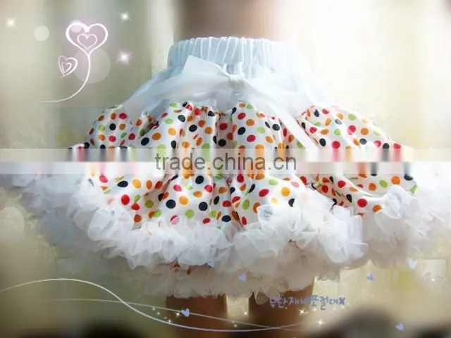 Newborn fashion dress hot pink baby pettiskirt infant polka dot tutu dress for girls